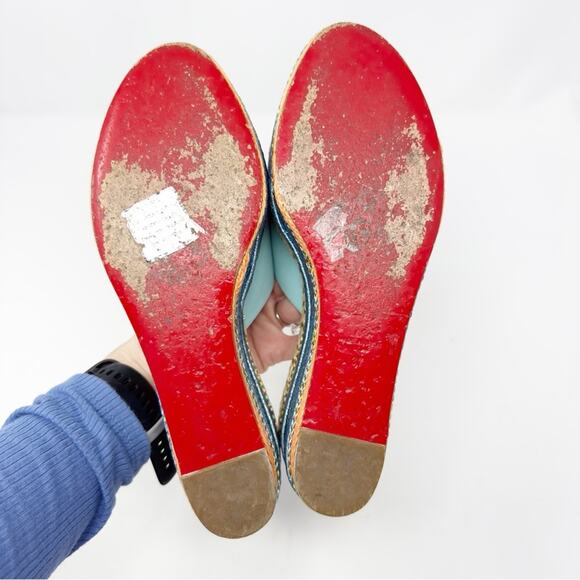 Christian Louboutin Myriama Espadrille Slip On Mules Sandals EU 37 - Picture 10 of 11